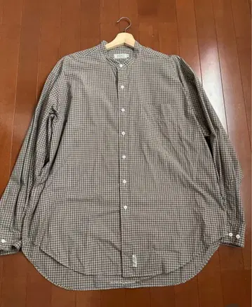 SEDAN ALL-PURPOSE 스탠드 카라 체크 셔츠 XL