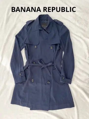 BANANA REPUBLIC 네이비 트렌치코트 XS