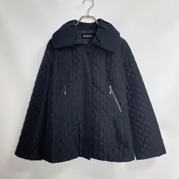 BRIGITTE 퀼팅 자켓 블랙 A라인 고급 실루엣