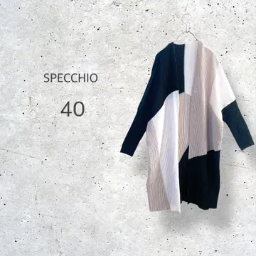 [SPECCHIO] 하이 스트레치 롱 토퍼 가디건 돌먼 소매