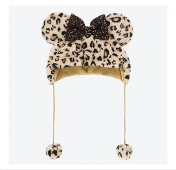 디즈니 레오파드 무늬 팬캡