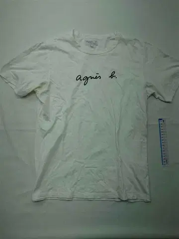 에네스베 로고 T셔츠 화이트 남성용