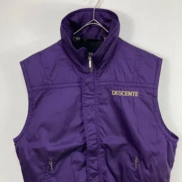 USA 구제 의류 DESCENTE 데상트 충전솜 베스트 퍼플 보라색