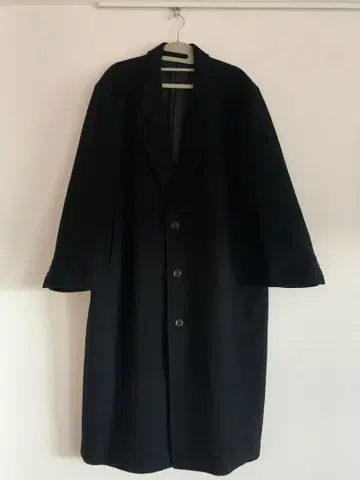롱 코트 블랙 구제 의류