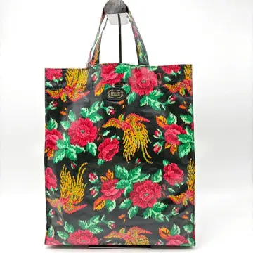 컨디션 최상 FEILER 페이러 플로럴 꽃무늬 핸드백 비닐 백