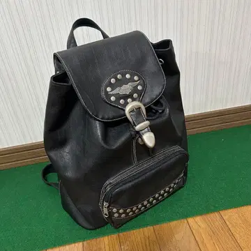 할리데이비슨 가죽 백팩 스터드