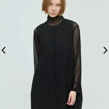 mizuiroind 메쉬 도트 하이넥 풀오버