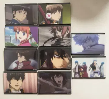 은혼 PLAZA 스퀘어 캔뱃지 컴프 세트 10점