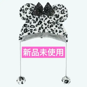 [미사용 새상품] 디즈니 팬캡 미니 레오파드 무늬