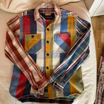 Houston 멀티 컬러 체크 셔츠 M