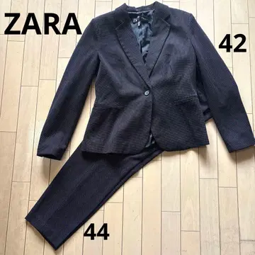 ZARA 자라 / 워셔블 자켓 / 팬츠 수트 셋업 / 도트 / 스트레치