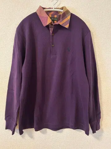 더 스카치 하우스 퍼플 피케 셔츠 L
