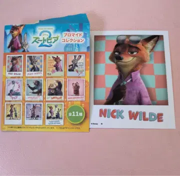 주토피아 브로마이드 컬렉션 닉 와일드 2종