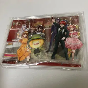 컬러풀 피치 전원 집합 디오라마 아크릴 스탠드 프리미엄 피치 파티