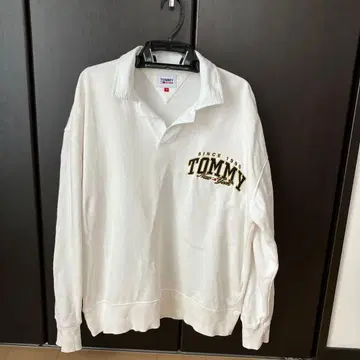 TOMMY JEANS 화이트 트레이닝복 M