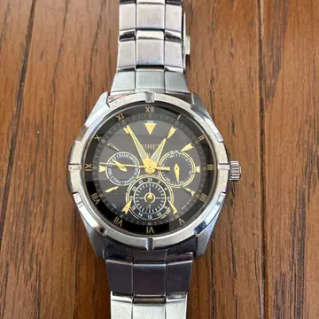 와이어드 솔라 크로노그래프 블랙 다이얼 손목시계 레어