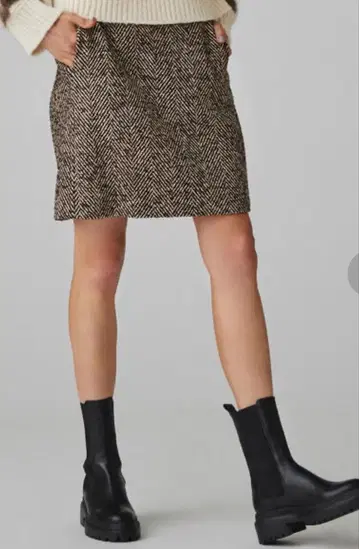 헤링본 트위드 미니 스커트 MACPHEE Tomorrowland