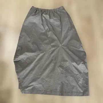 Rosso vivo 40 그레이 변형 롱 스커트 허리밴딩