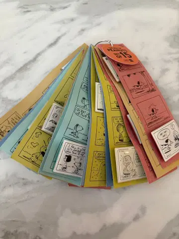 스누피 미술관 코믹 카드 15장 세트