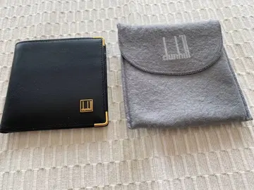 dunhill 접이식 지갑 블랙 가죽