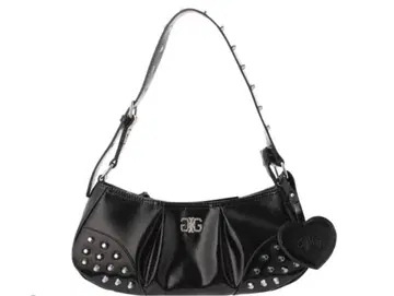 GYDA 스터드 블랙 핸드백