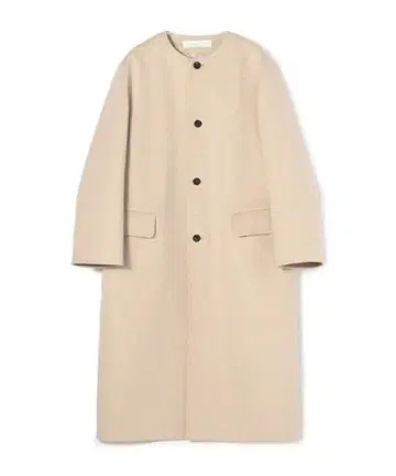 새상품 GALERIE VIE 더블 페이스 크루넥 롱 코트