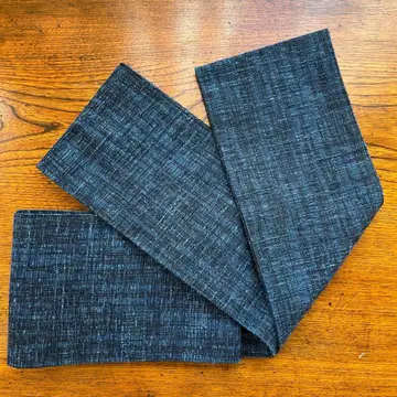 순수 실크 데님 느낌 반폭 오비 코부쿠로 오비