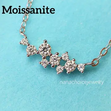 2488 최고급 모이사나이트 목걸이 낱개 실버 커브 다이아몬드