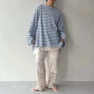 [택 포함 새상품] wee9s 빈티지라이크 레이스 팬츠 사이즈 01