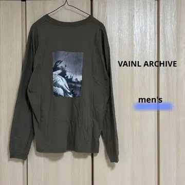 VAINL ARCHIVE 긴팔 티셔츠 올리브