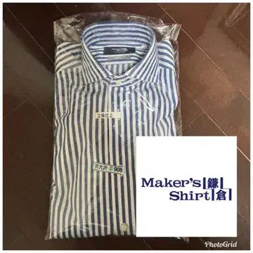 [ 가마쿠라 셔츠 ] 블루 계열 스트라이프 셔츠 38-85