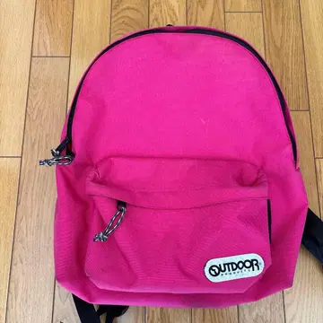 엔도 모리 착용 OUTDOOR 핑크 백팩