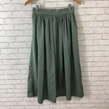 12.12 t631 나노 유니버스 롱 기장 스커트 무지 플레어