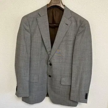 P.S.FA 그레이 체크 무늬 비즈니스 정장