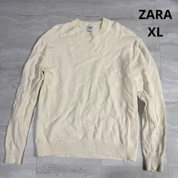 XL ZARA 니트 상의 화이트