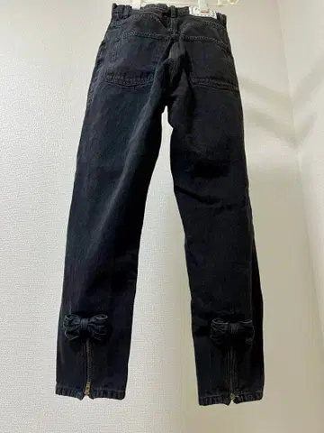 PECOCLUB 리본 지퍼 데님 Ssize