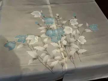 그림이 있는 어깨 안감 순수 실크