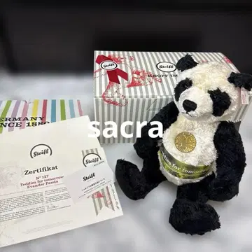새상품 Steiff Evander Panda 봉제 인형