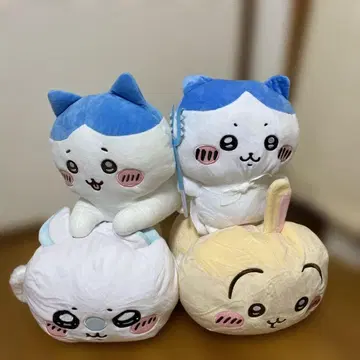 모찌루네 소베리 BIG 치이카와 하치와레 토끼 봉제 인형 3체 세트