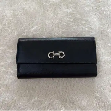 [ 박스 포함 ] Ferragamo 페라가모 장지갑 블랙