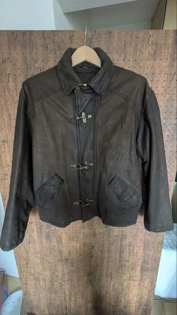 구제 가죽 파이어맨 자켓