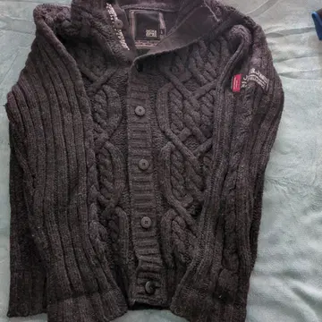 JACK & JONES 다크 그레이 가디건 L