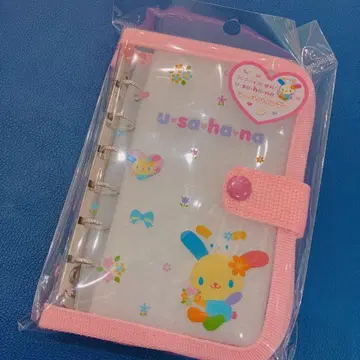 산리오 우사하나 씰 바인더 핑크색