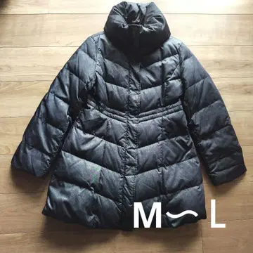 [ 새상품급 ] 여성용 다운 코트 블랙 M~L 사이즈