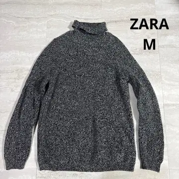 M ZARA 니트 터틀넥 상의 그레이