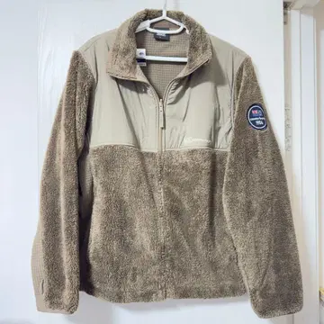 베이지/토프 컬러 캔터베리 남성용 보아 플리스 자켓