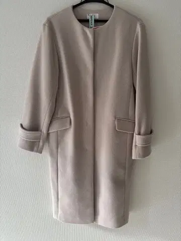 노카라 코트 롱 코트 탑밸류 핑크 M