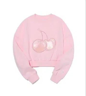 KIRSH 체리 프린트 핑크 크롭 트레이닝복