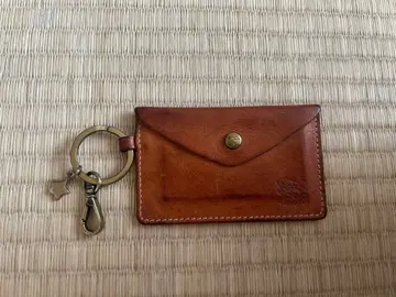 IL BISONTE 가죽 코인 케이스 키링 포함