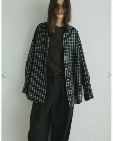 ETRE TOKYO 오리지널 멀티 체크 셔츠 브라운